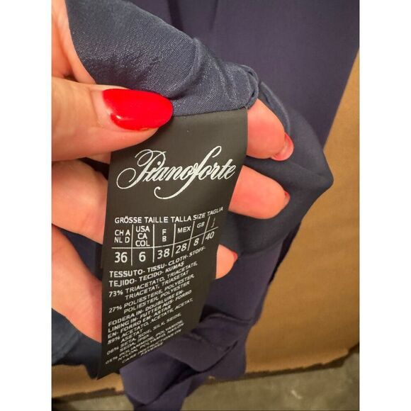 Max Mara Pianoforte Navy Dress MSRP: $1325 - Picture 8 of 8